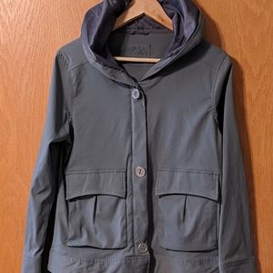 Prana Gray Hooded Jacket